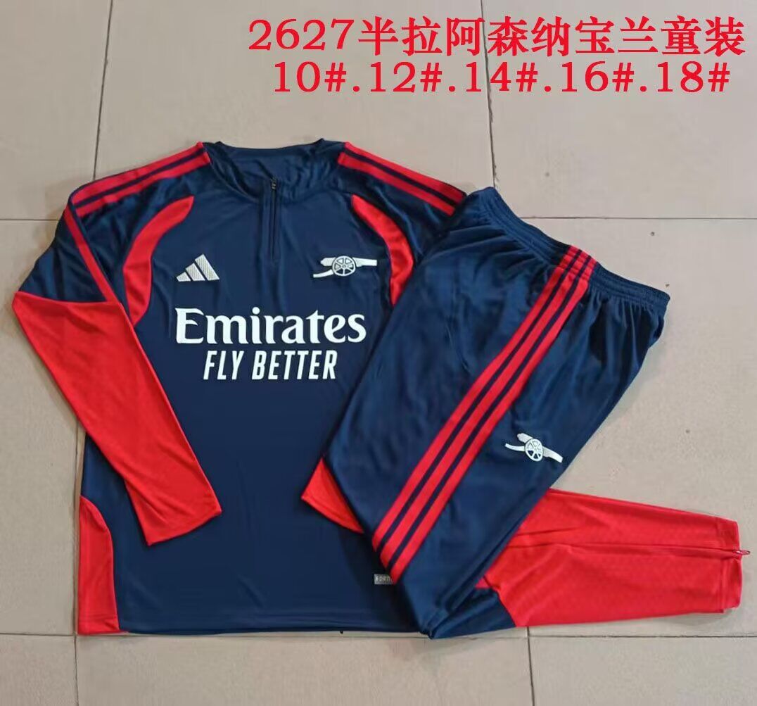 Kids Arsenal 26/27 Tracksuit - Dark Blue/Red/White